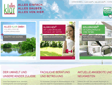 Tablet Screenshot of allesklargmbh.de